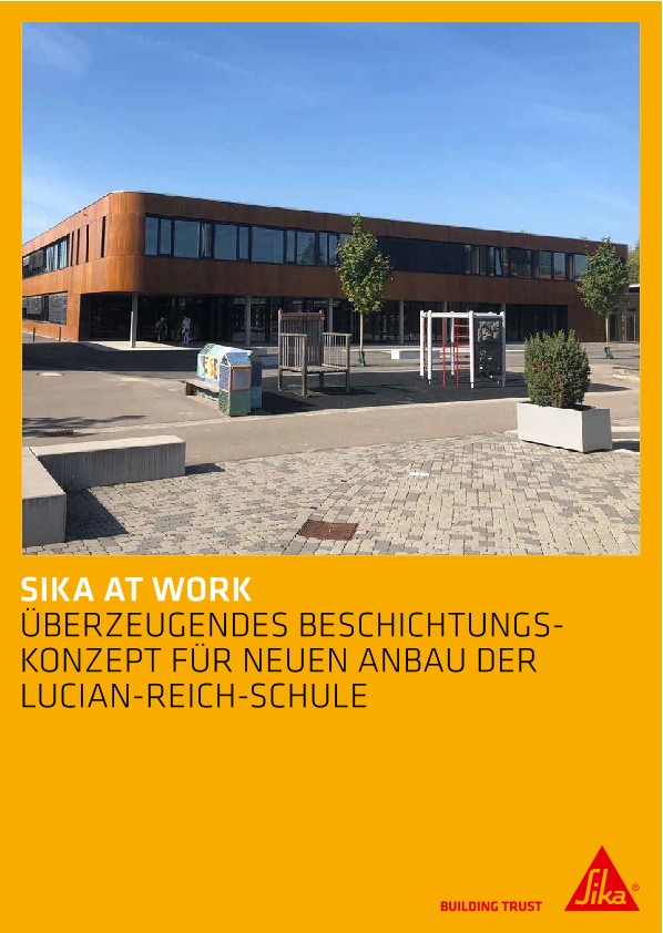 Sika at Work: Lucian-Reich-Schule in Hüfingen