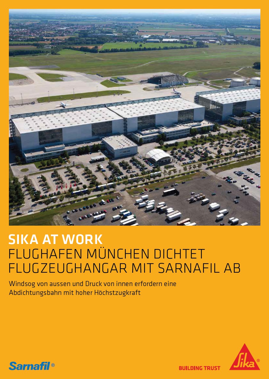 Sika at Work: Flugzeugwartungshalle München