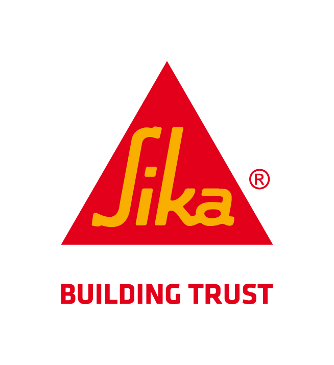 Sika Logo mit Claim Building Trust